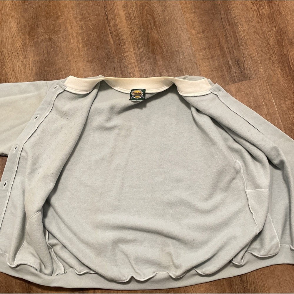 Vtg Cabelas For Women Cardigan Sweatshirt Womens L Snow Winter Birds Bunny NOS - Picture 15 of 16